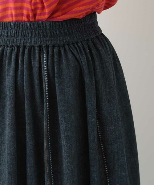 HIROKO BIS / ヒロコビス ロング・マキシ丈スカート | 【洗える】3Dデニムプリントスカート | 詳細5