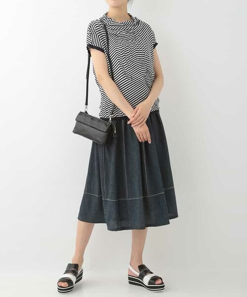 HIROKO BIS / ヒロコビス ロング・マキシ丈スカート | 【洗える】3Dデニムプリントスカート | 詳細9