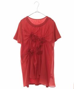 HIROKO BIS / ヒロコビス シャツ・ブラウス | 【洗える】フラワーモチーフクラフトTシャツ