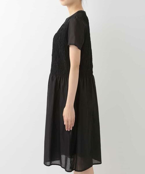 HIROKO BIS / ヒロコビス ドレス | 【洗える】シャーリング刺繍ワンピース | 詳細2