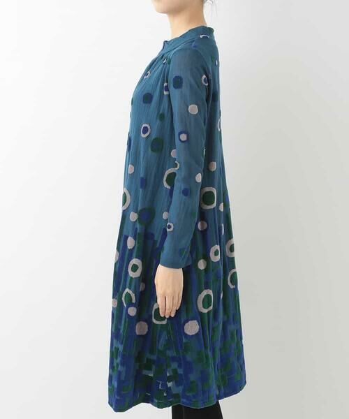 HIROKO BIS / ヒロコビス ドレス | 【洗える/日本製】パイルジャガードデザインドレス | 詳細2