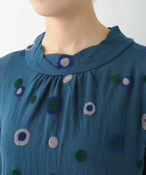 HIROKO BIS / ヒロコビス ドレス | 【洗える/日本製】パイルジャガードデザインドレス | 詳細4