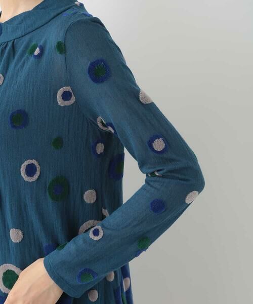 HIROKO BIS / ヒロコビス ドレス | 【洗える/日本製】パイルジャガードデザインドレス | 詳細5