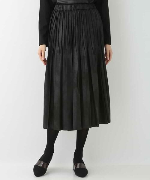 HIROKO BIS / ヒロコビス ドレス | 【洗える】スエードタッチプリーツスカート | 詳細1