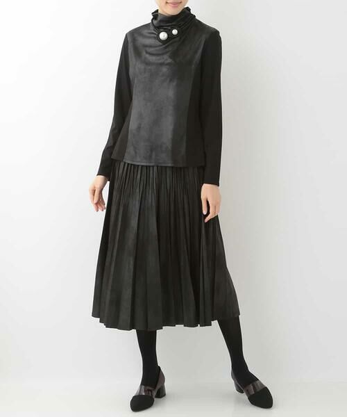 HIROKO BIS / ヒロコビス ドレス | 【洗える】スエードタッチプリーツスカート | 詳細8