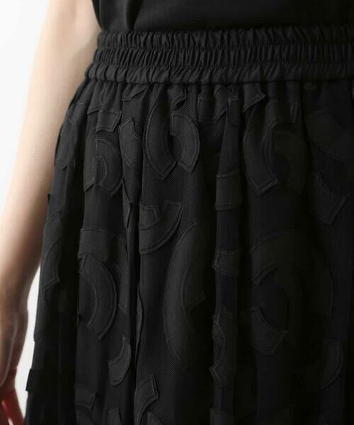 HIROKO BIS / ヒロコビス ロング・マキシ丈スカート | 【洗える】チュール刺繍スカート | 詳細4