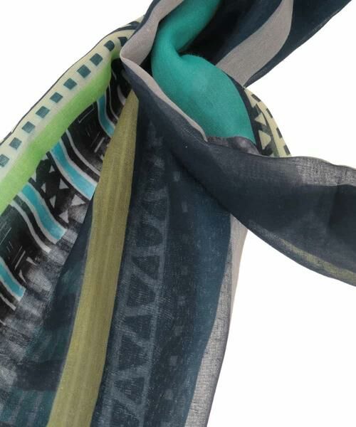HIROKO BIS / ヒロコビス マフラー・ショール・スヌード・ストール | 【洗える】ミックスカラーストライプデザインスカーフ | 詳細3