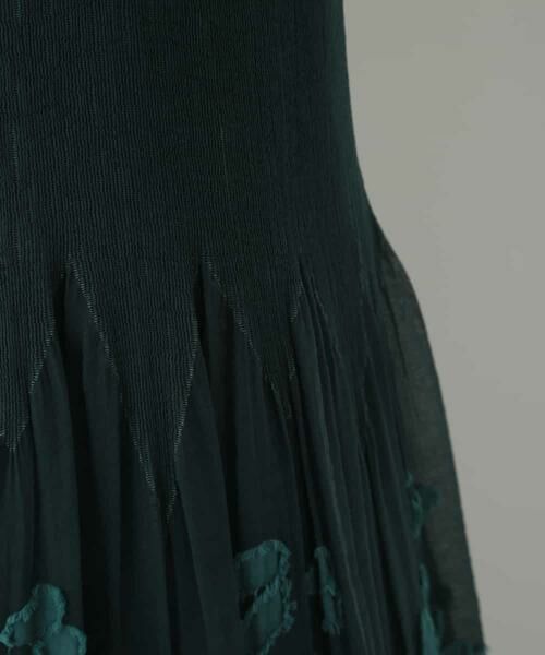 HIROKO BIS / ヒロコビス ドレス | フラワーカットジャカードロングドレス | 詳細7