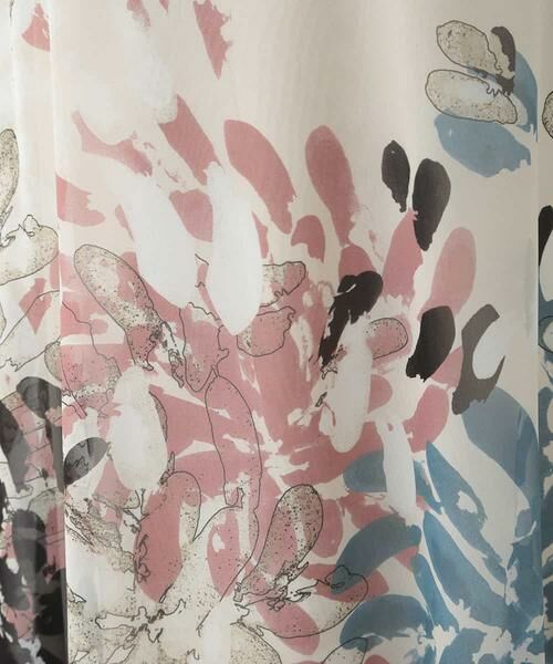 HIROKO BIS / ヒロコビス ロング・マキシ丈ワンピース | 【洗濯機で洗える】配色フラワープリントドレス | 詳細9
