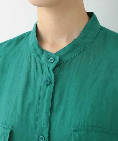 HIROKO BIS / ヒロコビス シャツ・ブラウス | 【洗える】リネン染ロングデザインシャツ | 詳細4