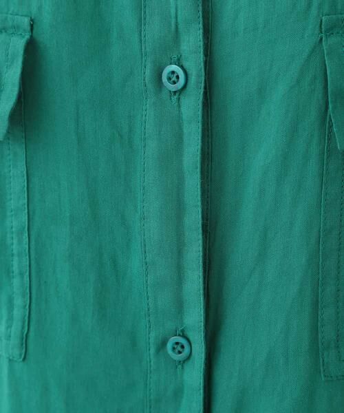 HIROKO BIS / ヒロコビス シャツ・ブラウス | 【洗える】リネン染ロングデザインシャツ | 詳細8
