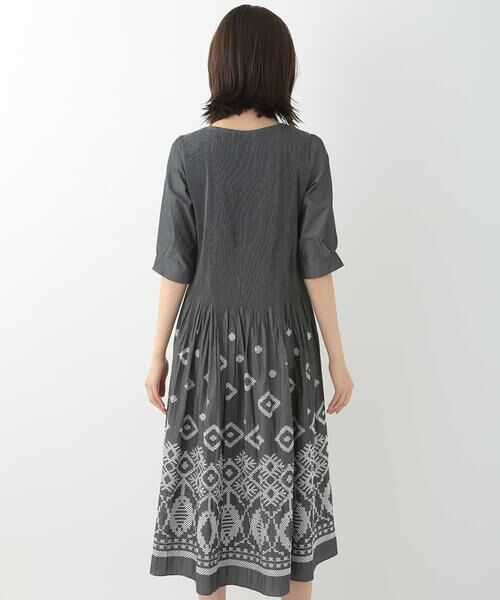 HIROKO BIS / ヒロコビス ドレス | ジオメトリックジャカードドレス | 詳細3