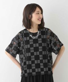 HIROKO BIS / ヒロコビス カットソー | 【洗える】オパール顔料プリントTシャツ