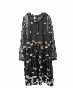 HIROKO BIS / ヒロコビス ロング・マキシ丈ワンピース | 【洗える/日本製】フラワーパイルジャカードワンピース