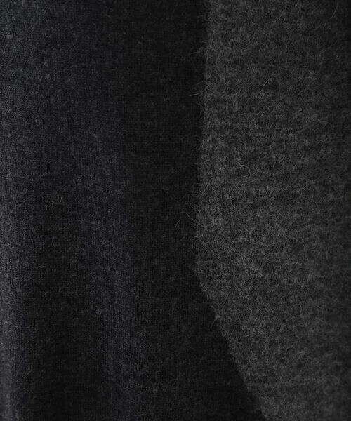 HIROKO BIS / ヒロコビス ロング・マキシ丈ワンピース | ウールシャギー切り替えニットドレス | 詳細7