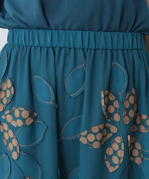 【洗える】パッチワーク刺繍スカート