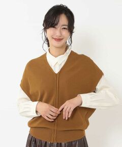 HIROKO BIS / ヒロコビス ベスト | 【洗える】レーヨンフィットプルオーバー