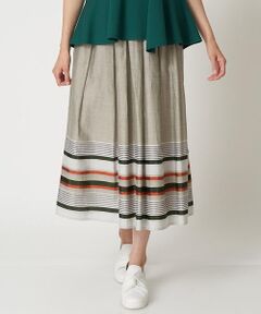 HIROKO BIS / ヒロコビス ロング・マキシ丈スカート | ボーダージャカードスカート