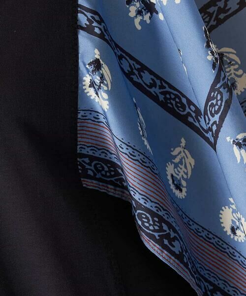 HIROKO BIS / ヒロコビス カットソー | 【洗える】スカーフ柄スリーブTシャツ | 詳細8