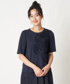 【洗える】リボンモチーフデザインTシャツ