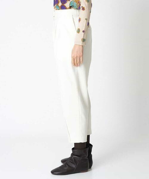 HIROKO BIS / ヒロコビス チノ・ワークパンツ | 【洗える】タックデザインテーパードパンツ | 詳細1