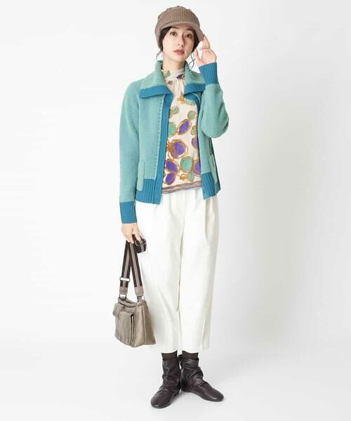 HIROKO BIS / ヒロコビス チノ・ワークパンツ | 【洗える】タックデザインテーパードパンツ | 詳細10