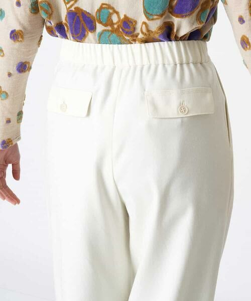 HIROKO BIS / ヒロコビス チノ・ワークパンツ | 【洗える】タックデザインテーパードパンツ | 詳細3