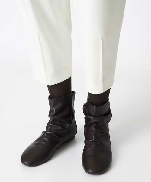 HIROKO BIS / ヒロコビス チノ・ワークパンツ | 【洗える】タックデザインテーパードパンツ | 詳細5