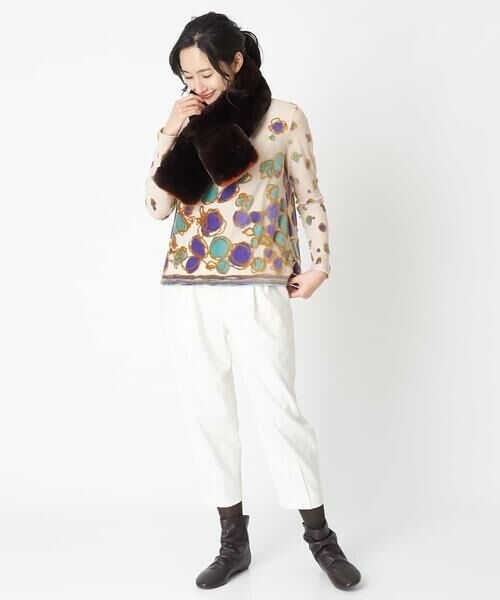 HIROKO BIS / ヒロコビス チノ・ワークパンツ | 【洗える】タックデザインテーパードパンツ | 詳細9