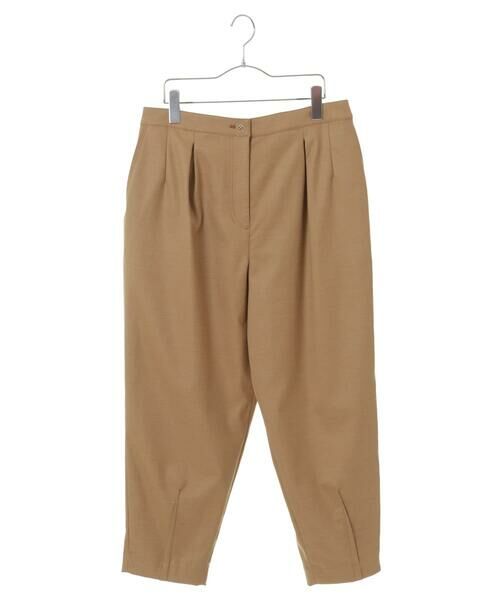 HIROKO BIS / ヒロコビス チノ・ワークパンツ | 【洗える】タックデザインテーパードパンツ | 詳細12