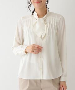 HIROKO BIS / ヒロコビス シャツ・ブラウス | 【洗える/日本製】ボウタイデザインブラウス