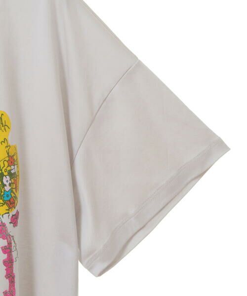 HIROKO BIS / ヒロコビス カットソー | 【洗える】パラリンアートチュニックTシャツ（Floris） | 詳細6