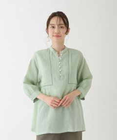 HIROKO BIS / ヒロコビス シャツ・ブラウス | 【洗える】ピンタックリネンブラウス