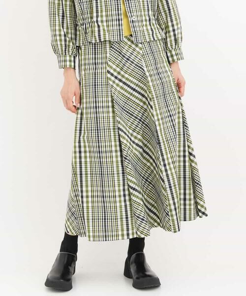HIROKO BIS / ヒロコビス ロング・マキシ丈スカート | 【洗える】先染めチェックデザインスカート | 詳細1