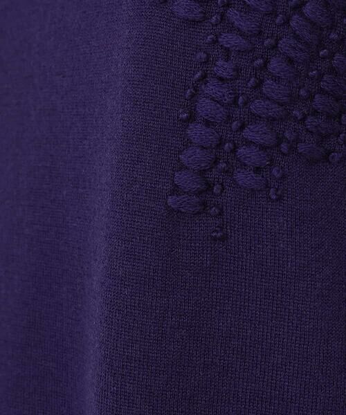HIROKO BIS / ヒロコビス ニット・セーター | バイカラー刺繍ニットプルオーバー | 詳細10