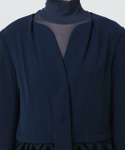 HIROKO BIS / ヒロコビス セットアップ | 【洗える】ベロア刺繍レースデザインジャケット | 詳細8