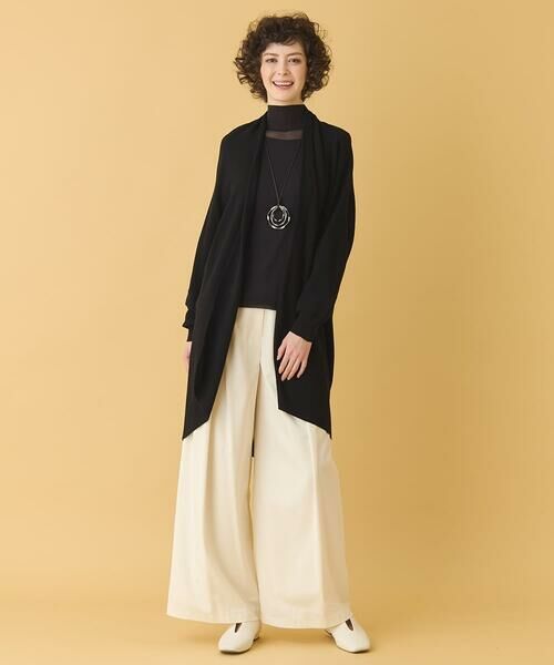 HIROKO BIS / ヒロコビス その他パンツ | 【洗える】フロントタックフレアワイドパンツ | 詳細16