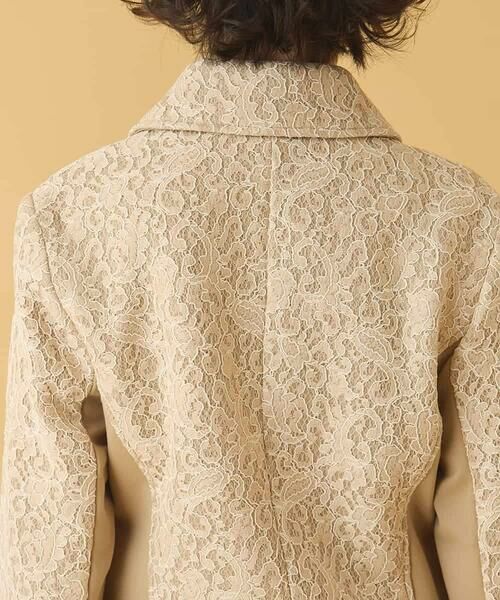 セール】 【洗える】レースボンディングライダース風ジャケット