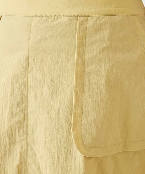 HIROKO BIS / ヒロコビス ロング・マキシ丈スカート | パッチポケットナイロンフレアスカート /洗濯機で洗える | 詳細7