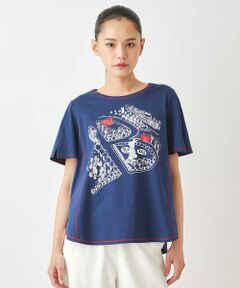 ステッチアクセントTシャツ /洗える