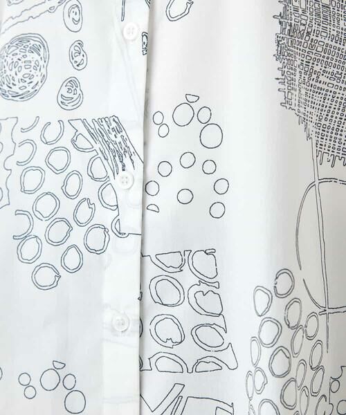 HIROKO BIS / ヒロコビス シャツ・ブラウス | 幾何学POPチュニックシャツ /洗濯機で洗える | 詳細8