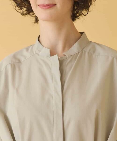 HIROKO BIS / ヒロコビス シャツ・ブラウス | バンドカラータックデザインシャツ /洗濯機で洗える | 詳細18