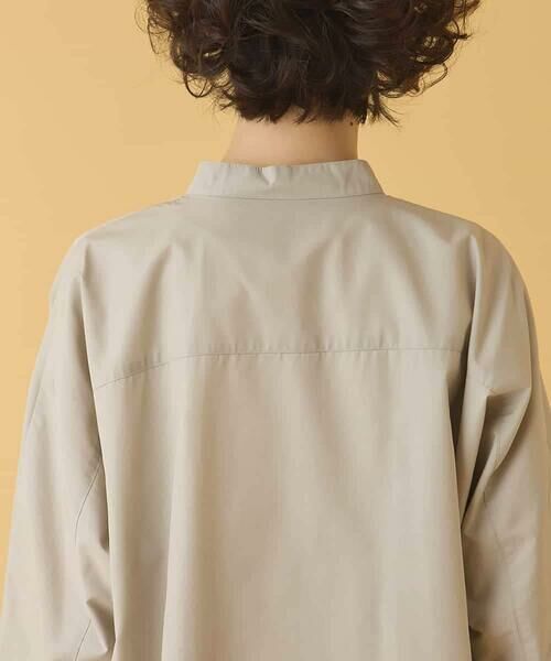 HIROKO BIS / ヒロコビス シャツ・ブラウス | バンドカラータックデザインシャツ /洗濯機で洗える | 詳細19