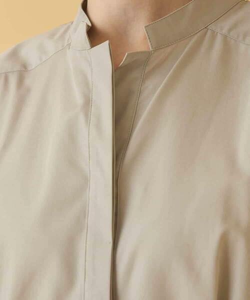 HIROKO BIS / ヒロコビス シャツ・ブラウス | バンドカラータックデザインシャツ /洗濯機で洗える | 詳細22