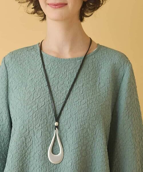 HIROKO BIS / ヒロコビス チュニック | ふくれジャカードプリーツジョイントチュニック /洗える | 詳細20