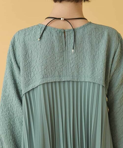 HIROKO BIS / ヒロコビス チュニック | ふくれジャカードプリーツジョイントチュニック /洗える | 詳細21