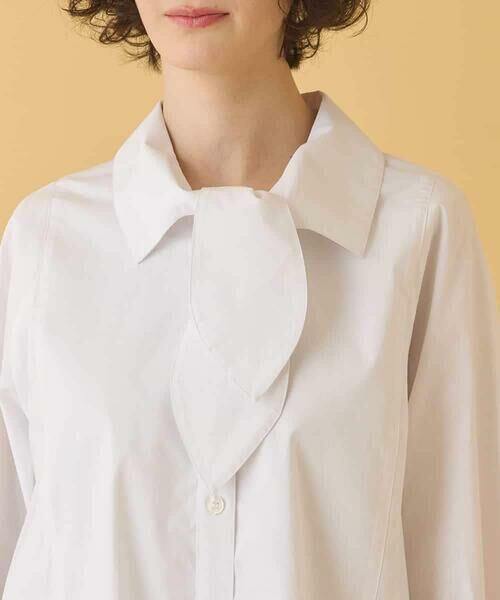 HIROKO BIS / ヒロコビス シャツ・ブラウス | ボウネックチュニックシャツ /洗濯機で洗える | 詳細19