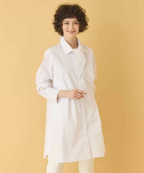 HIROKO BIS / ヒロコビス シャツ・ブラウス | ボウネックチュニックシャツ /洗濯機で洗える | 詳細26