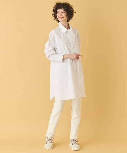 HIROKO BIS / ヒロコビス シャツ・ブラウス | ボウネックチュニックシャツ /洗濯機で洗える | 詳細27