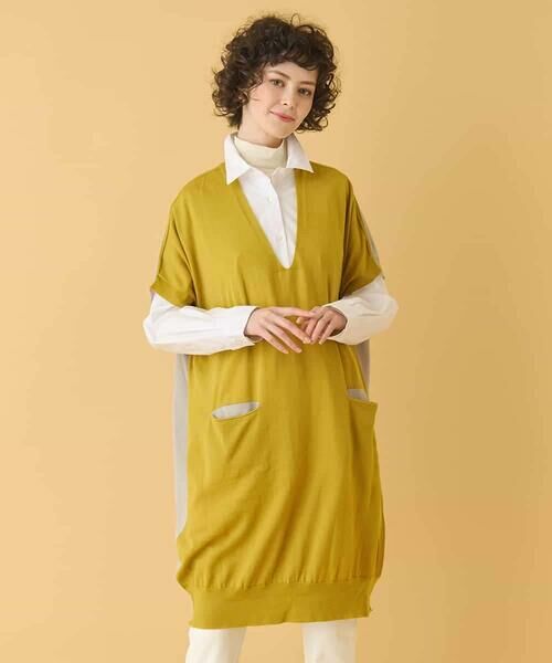 HIROKO BIS / ヒロコビス ベスト | ホールガーメントリブニットジレ | 詳細19